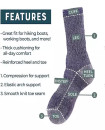 Men EU39-EU44 Winter Socks Cushion 4 Pairs Crew with Moisture Control Thermal Thick Outdoor S37